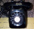 昔の電話　ダイヤル式　ダイアル式　黒電話